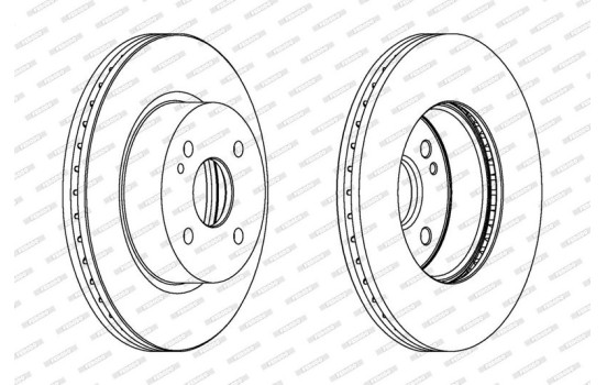 Brake Disc PREMIER DDF1738C Ferodo