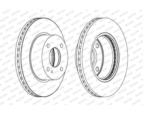 Brake Disc PREMIER DDF1740 Ferodo, Image 2