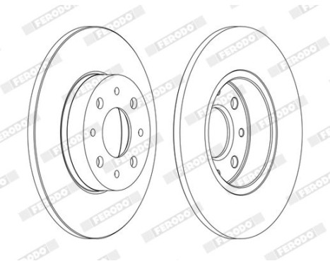 Brake Disc PREMIER DDF1741C Ferodo