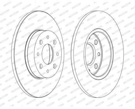 Brake Disc PREMIER DDF1741C Ferodo