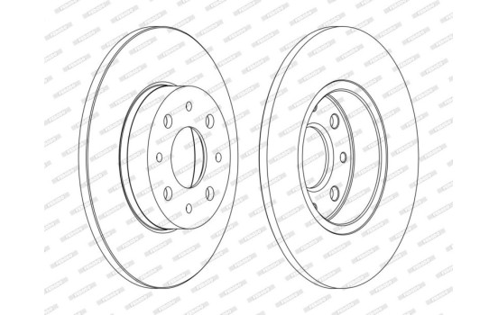 Brake Disc PREMIER DDF1741C Ferodo
