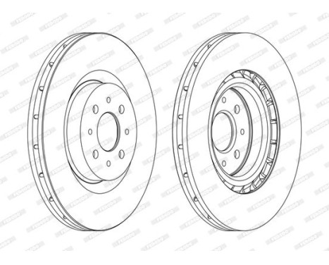Brake Disc PREMIER DDF1742C Ferodo, Image 2