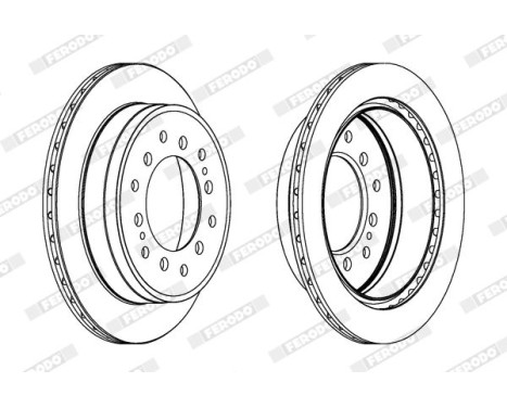 Brake Disc PREMIER DDF1743C Ferodo