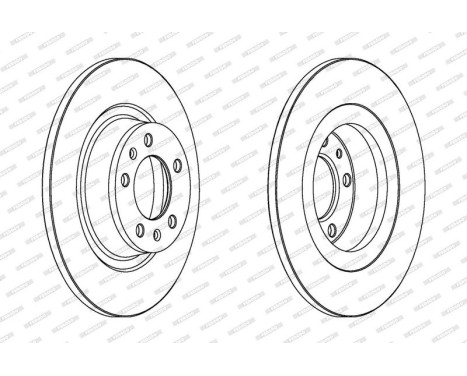 Brake Disc PREMIER DDF1744 Ferodo