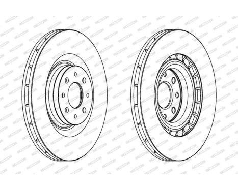 Brake Disc PREMIER DDF1745 Ferodo, Image 2