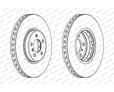Brake Disc PREMIER DDF1746C-1 Ferodo