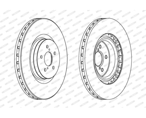 Brake Disc PREMIER DDF1748C-1 Ferodo, Image 2