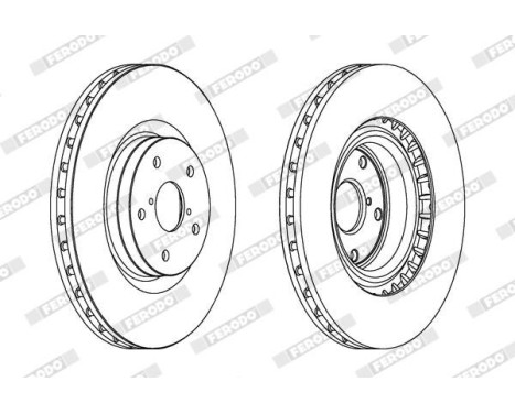 Brake Disc PREMIER DDF1749C-1 Ferodo, Image 2