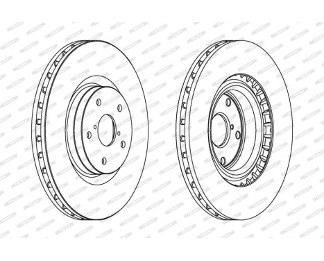 Brake Disc PREMIER DDF1749C-1 Ferodo, Image 2