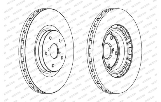 Brake Disc PREMIER DDF1749C-1 Ferodo, Image 2