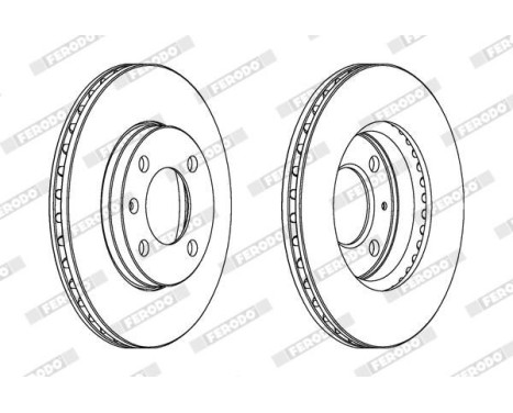Brake Disc PREMIER DDF175 Ferodo, Image 2