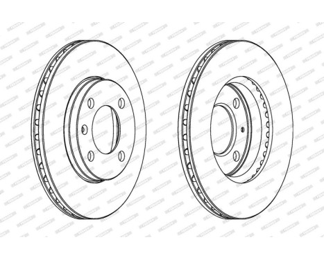 Brake Disc PREMIER DDF175 Ferodo, Image 2