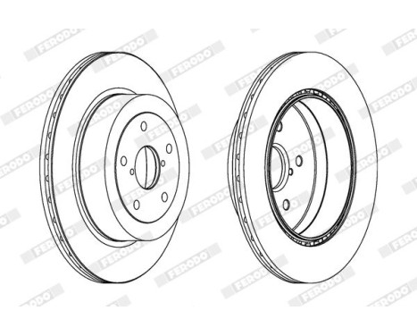 Brake Disc PREMIER DDF1751C-1 Ferodo
