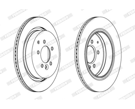 Brake Disc PREMIER DDF1752 Ferodo, Image 2