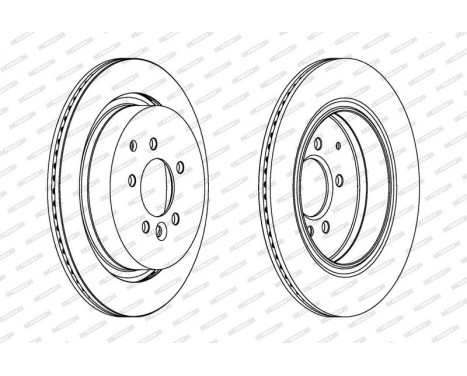 Brake Disc PREMIER DDF1752 Ferodo, Image 2