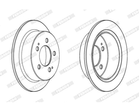Brake Disc PREMIER DDF1753C Ferodo