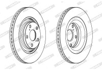 Brake Disc PREMIER DDF1754C Ferodo