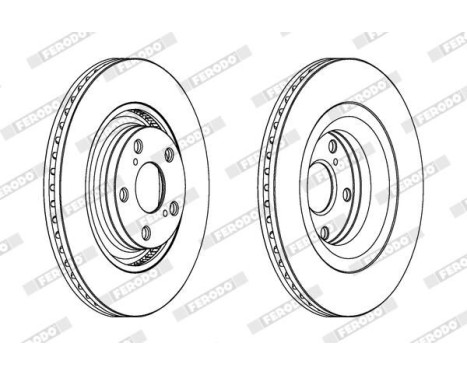 Brake Disc PREMIER DDF1754C Ferodo