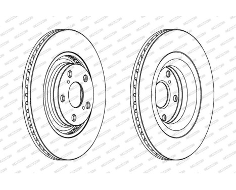 Brake Disc PREMIER DDF1754C Ferodo