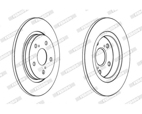 Brake Disc PREMIER DDF1755 Ferodo, Image 2
