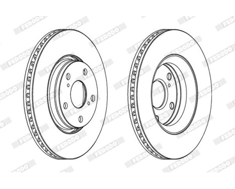 Brake Disc PREMIER DDF1756 Ferodo, Image 2