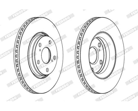 Brake Disc PREMIER DDF1756 Ferodo, Image 2