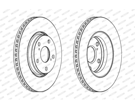 Brake Disc PREMIER DDF1756C Ferodo