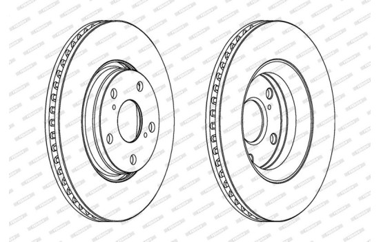 Brake Disc PREMIER DDF1756C Ferodo