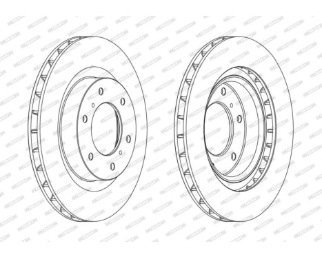 Brake Disc PREMIER DDF1757C Ferodo