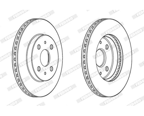 Brake Disc PREMIER DDF1758C Ferodo