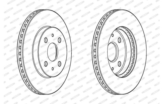 Brake Disc PREMIER DDF1758C Ferodo