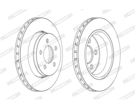 Brake Disc PREMIER DDF1759 Ferodo, Image 2