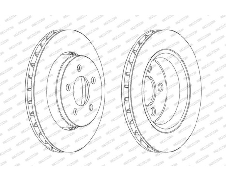 Brake Disc PREMIER DDF1759 Ferodo, Image 2