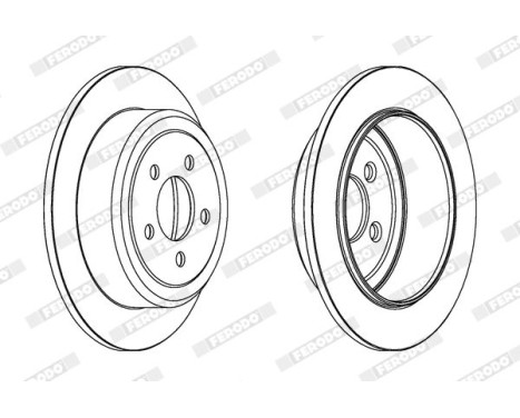 Brake Disc PREMIER DDF1760 Ferodo, Image 2