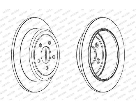 Brake Disc PREMIER DDF1760 Ferodo, Image 2