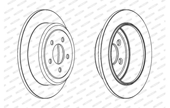 Brake Disc PREMIER DDF1760 Ferodo, Image 2