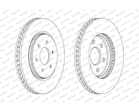 Brake Disc PREMIER DDF1761C Ferodo, Image 2