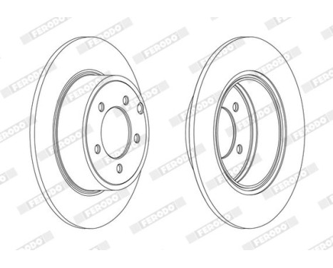 Brake Disc PREMIER DDF1763C Ferodo