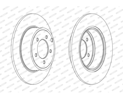 Brake Disc PREMIER DDF1763C Ferodo