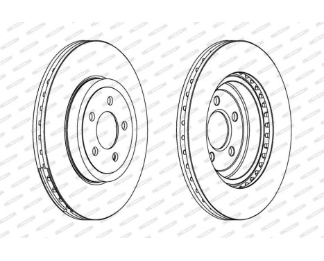 Brake Disc PREMIER DDF1765C-1 Ferodo, Image 2