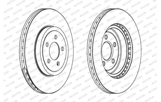 Brake Disc PREMIER DDF1765C-1 Ferodo, Image 2