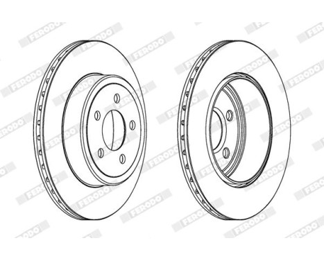 Brake Disc PREMIER DDF1766C-1 Ferodo, Image 2