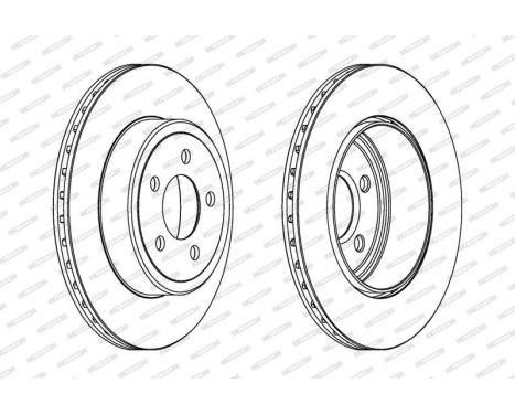 Brake Disc PREMIER DDF1766C-1 Ferodo, Image 2
