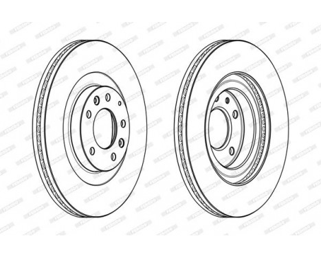 Brake Disc PREMIER DDF1767C-1 Ferodo, Image 2