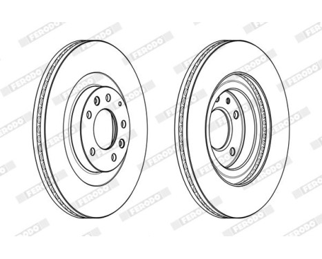 Brake Disc PREMIER DDF1767C-1 Ferodo, Image 2