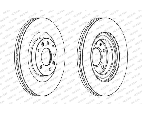 Brake Disc PREMIER DDF1767C-1 Ferodo, Image 2