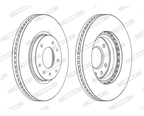 Brake Disc PREMIER DDF1768C Ferodo