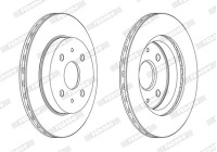 Brake Disc PREMIER DDF1774C Ferodo