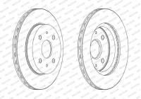 Brake Disc PREMIER DDF1774C Ferodo