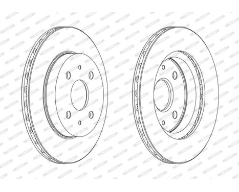 Brake Disc PREMIER DDF1774C Ferodo